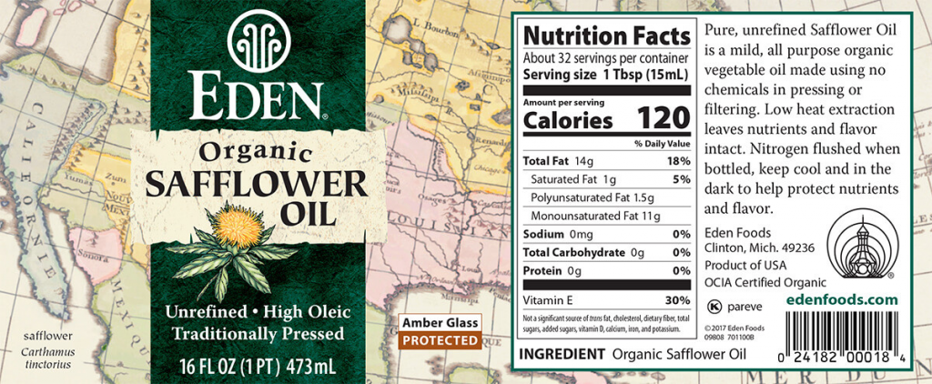  Safflower Oil 16 oz. - BP Farms